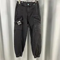 O系列  O-342   女装时尚撤柜休闲牛仔长裤牛仔深灰