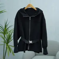 LI丽系列  E119  女装时尚撤柜秋冬呢大衣黑色966510