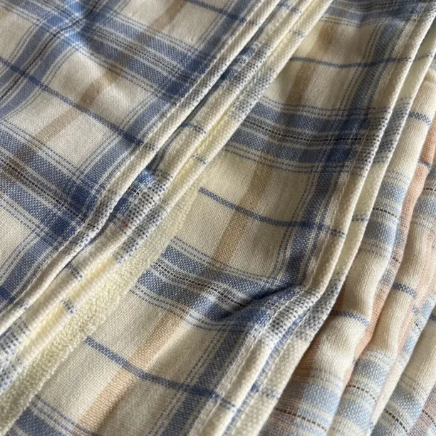 枕巾纱布纯棉三件套蓝色