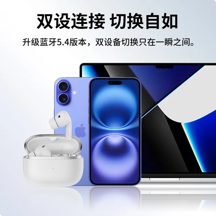 OKSJ新品入耳式无线蓝牙耳机 ANC主动降噪游戏运动休闲双耳式耳机