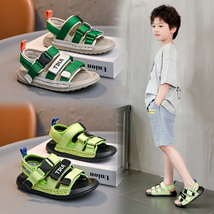 男童凉鞋2025新款新款中大童宝宝男孩小童软底防滑学生儿童沙滩鞋