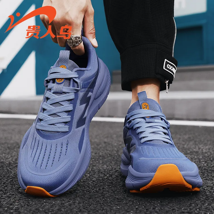 贵人鸟夏季新款减震跑步鞋舒适防滑网面透气轻便运动男士百搭跑鞋