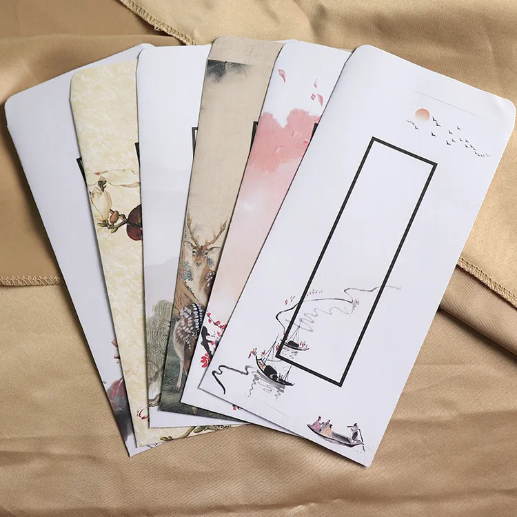 中国风古风彩印情书复古信封信纸高级文艺告白创意个性信封袋定制