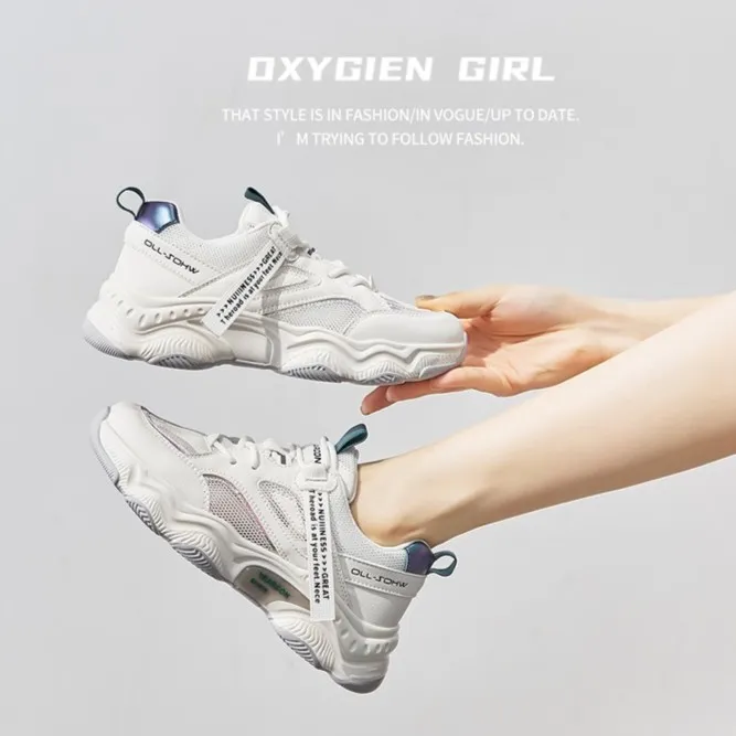 YEARCON/意尔康【清仓款】女鞋秋季透气百搭潮流休闲运动鞋女老爹鞋