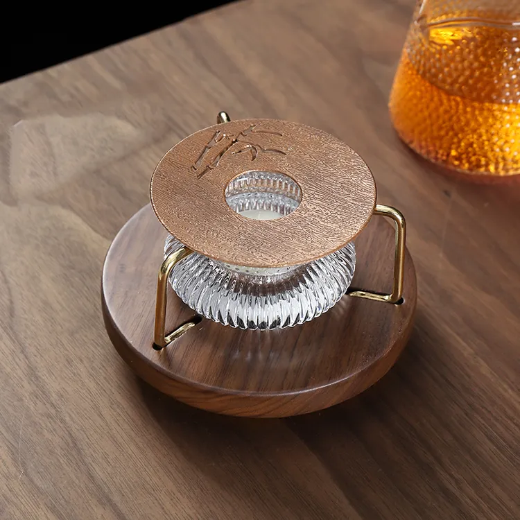 温茶器蜡烛加热暖茶炉围炉煮茶保温底座酒店餐厅花茶壶温茶炉高档