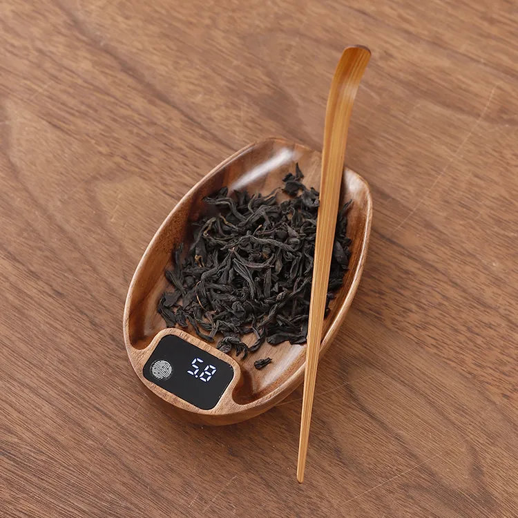 黑胡桃木电子茶则普洱茶叶称茶器量茶专用电子秤家用高端茶艺器具