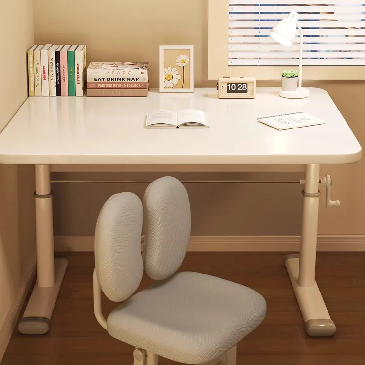 儿童学习桌小学生书桌学生家用可升降写字课桌椅套装卧室简易桌子