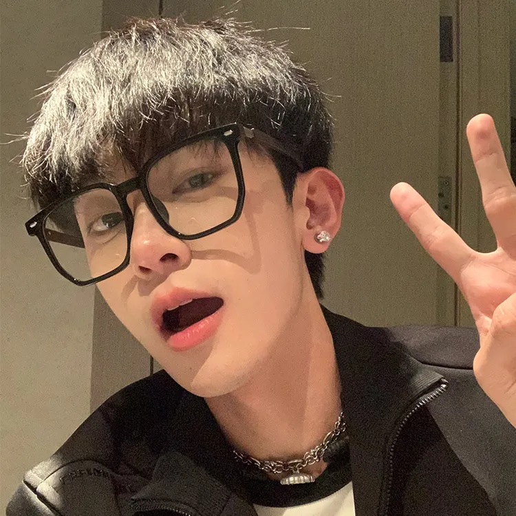 新款黑框眼镜男款专业近视可配度数大框男士防蓝光眼镜大脸高级感