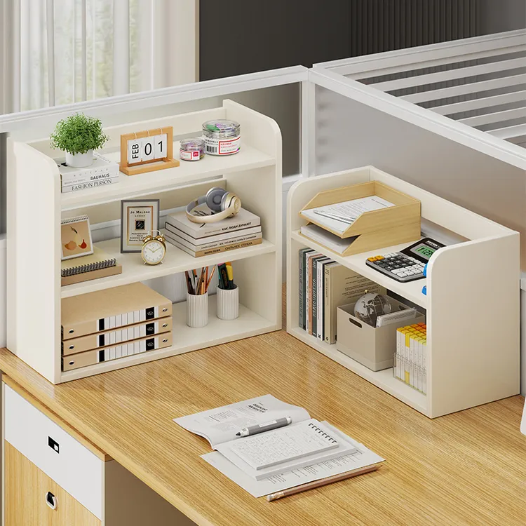 办公桌置物架桌面书架办公室工位多层收纳柜子学生宿舍收纳分层架