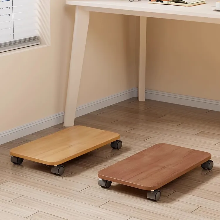 主机箱托架办公桌下家用台式电脑机箱通用带滑轮落地增高置物架子