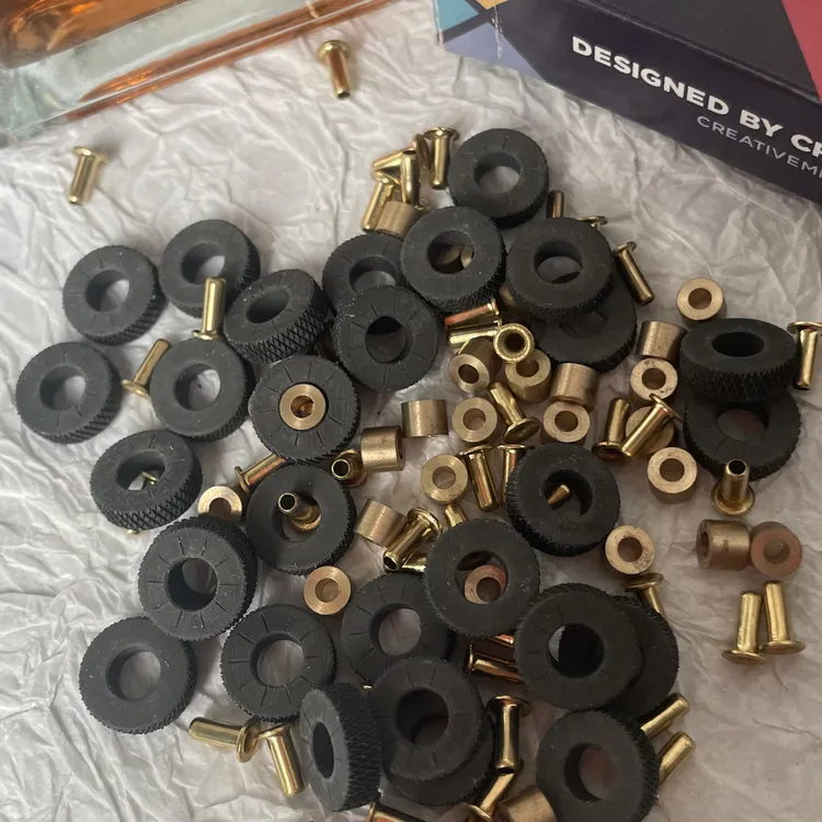 镍银内胆火轮 轴承空心铆钉 火轮套装 大三大五近代内胆均可适用