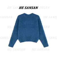 【SANSAN】轻奢极简气质百搭长袖保暖上衣DY-90061