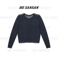 【SANSAN】小香风气质长袖轻奢时尚简约百搭防晒开衫DY-3274