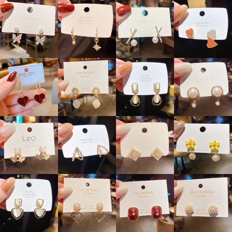 合金锆石耳饰 S925银针精致百搭轻奢气质【福利款】耳钉