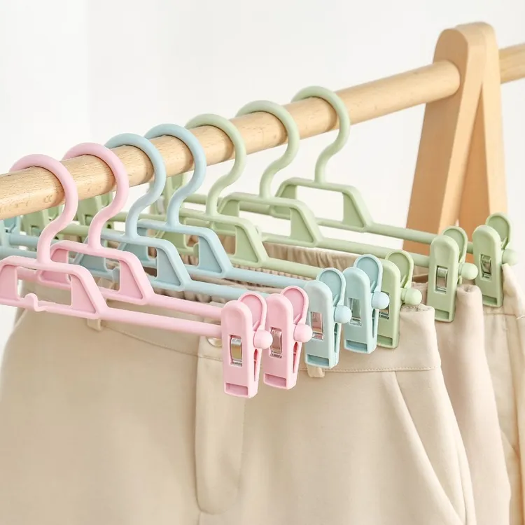 数家珍无痕裤夹防滑裤夹子jk裙夹内衣夹衣架汉服防炸褶强力裤挂