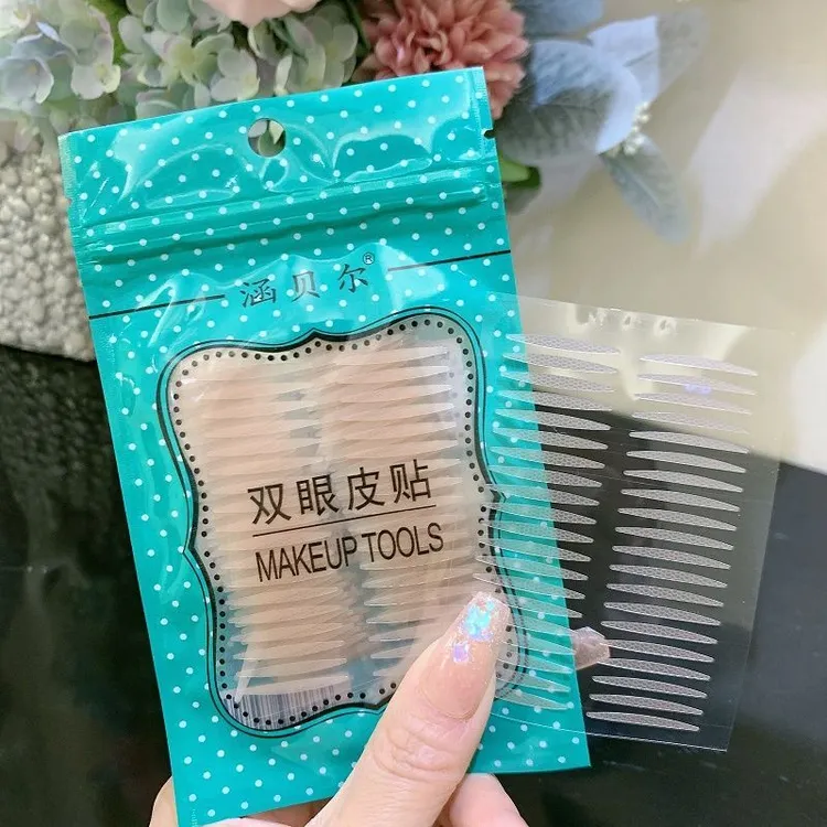 涵贝尔超粘哑光双眼皮贴混合肿眼泡内双单无痕自然隐形粘性比较好