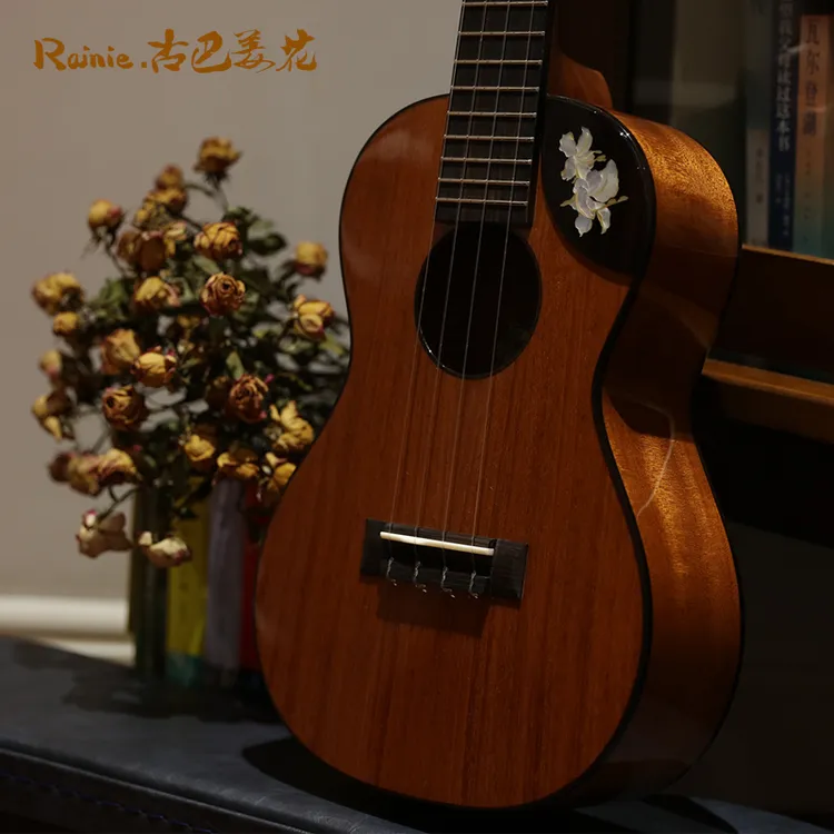 Rainie 古巴姜花 桃花心木全单尤克里里 手工高端定制 小吉他