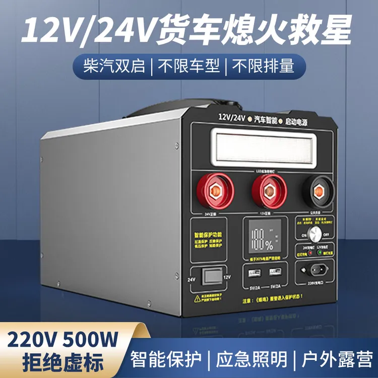 SAST汽车应急启动电源12V24V通用大容量搭电宝强启强起电源商品图