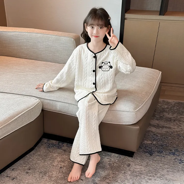 女童秋冬款睡衣2025新款儿童女大童秋季洋气家居服女孩生公主套装