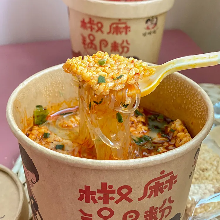味哒哒椒麻锅巴粉酸辣粉圆粉锅巴菜包办公室宿舍追剧夜宵免煮速食