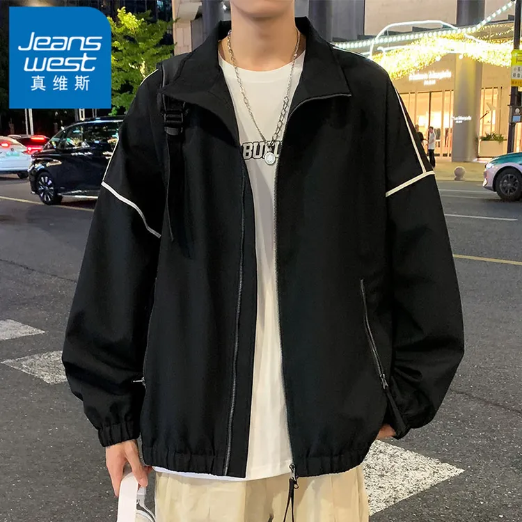 真维斯ins港风外套男生春秋季2025新款宽松休闲外衣潮牌痞帅夹克