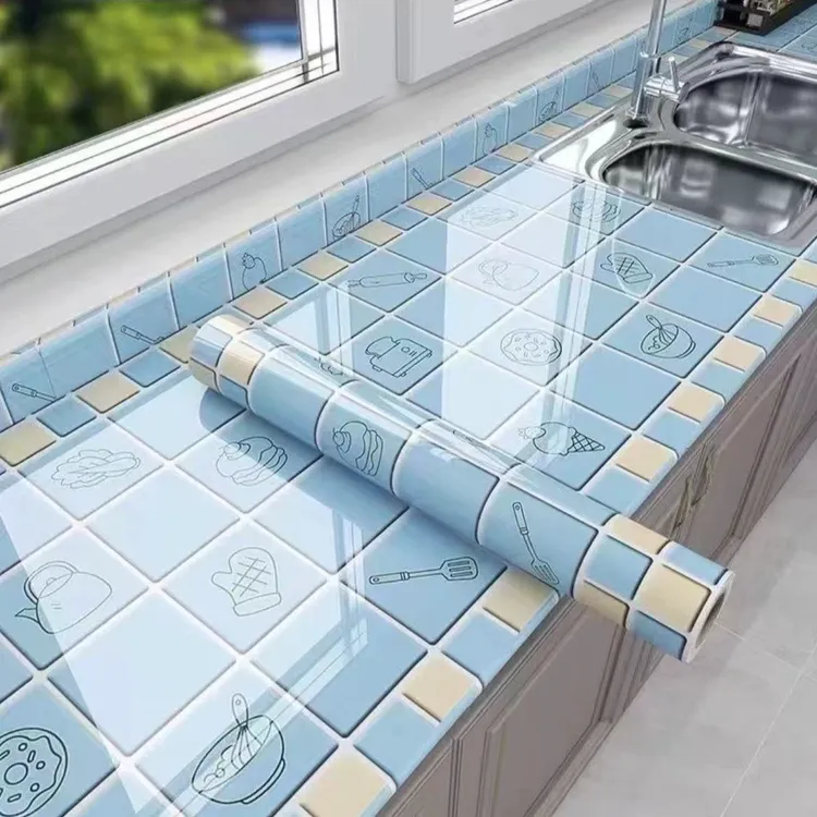 厨房防油贴纸加厚防烫耐高温铝箔墙纸橱柜灶台墙壁防潮自粘墙贴