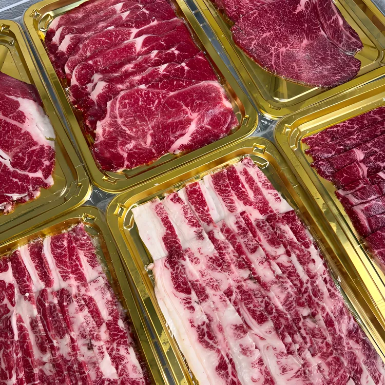 和牛M7+烤肉套餐 冷冻卡努比400g+臀腰肉心400g+上脑烤肉400g真空