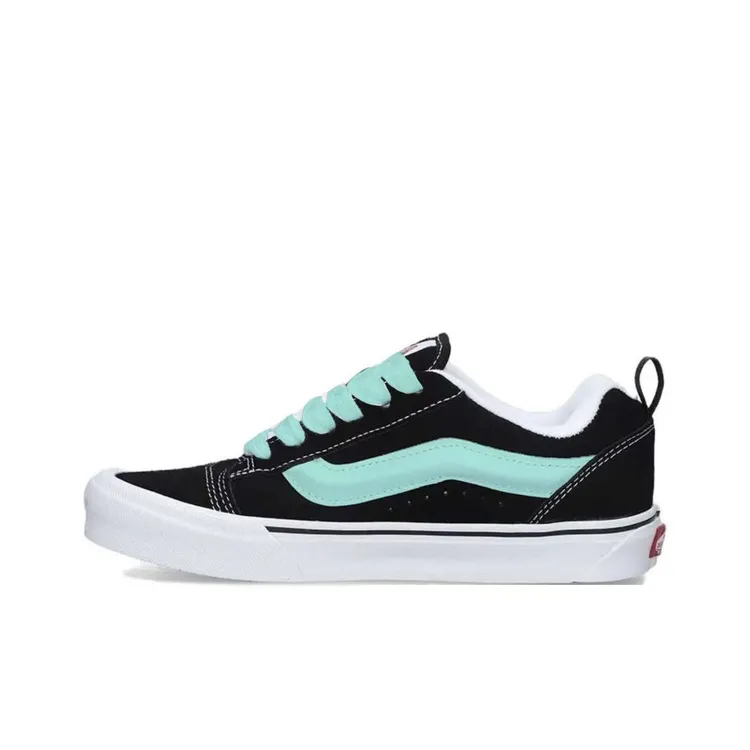 【定制球鞋】Vans Knu Skool 薄荷绿 清新 黑绿色 VN0009QC6BT1