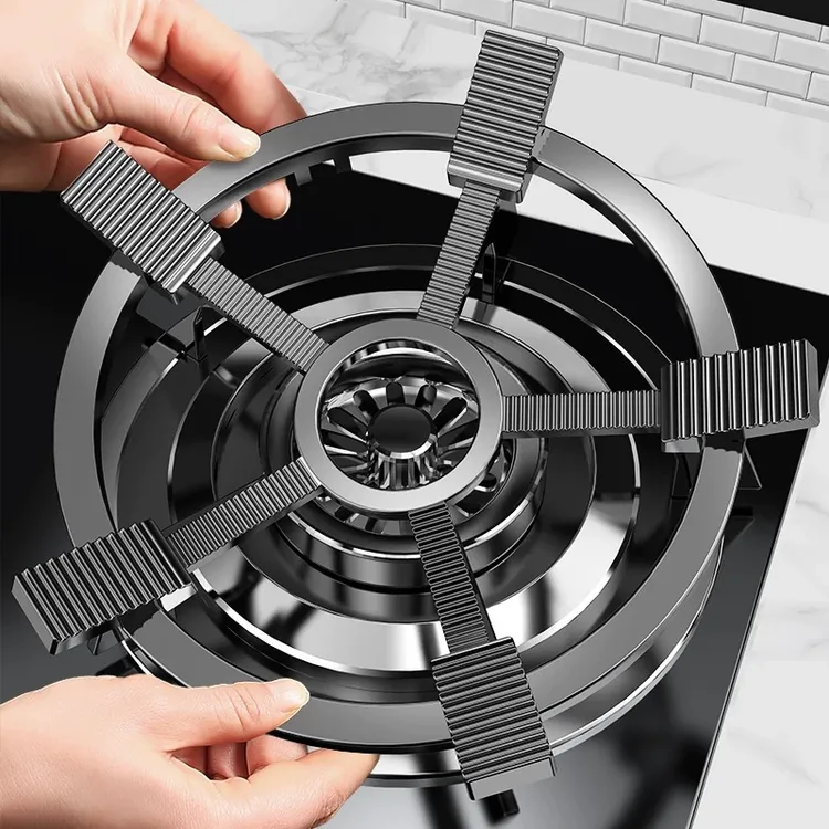 铸铁防风罩防滑奶锅支架加厚燃煤气灶炉罩挡风加热燃气灶圈通用款