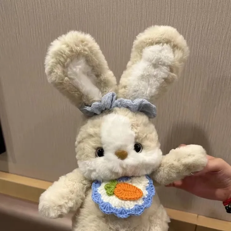 可爱的晚安兔子毛绒玩偶公仔可爱睡觉抱枕陪睡公仔生日礼物送女孩