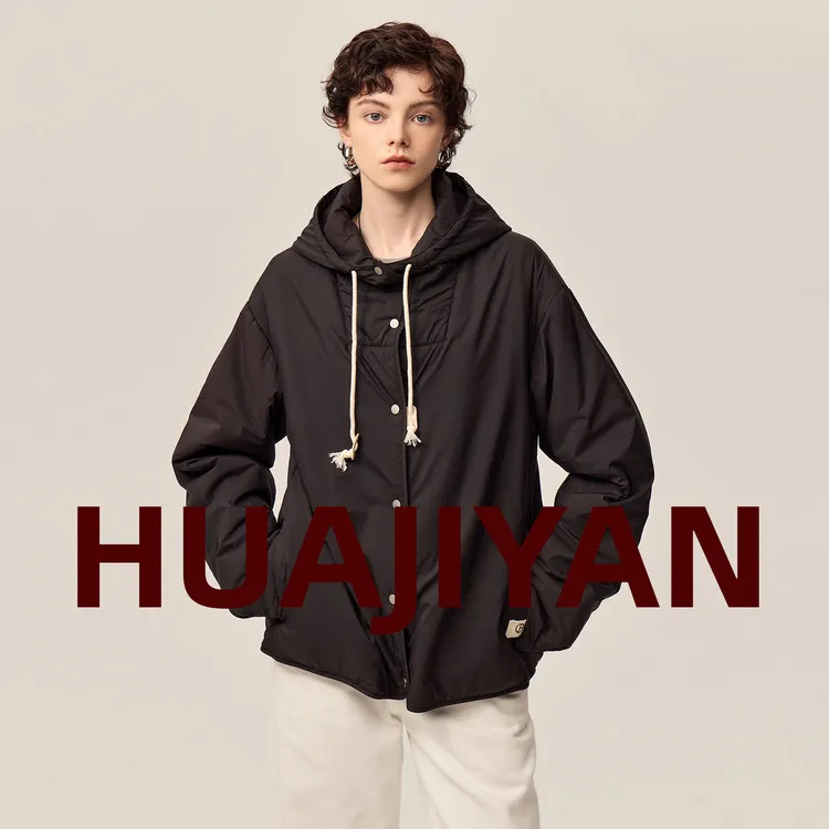 华吉言/HUAJIYAN【暗号】极简棉.服外套