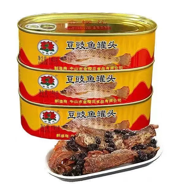 优质豆豉鱼罐头鱼148g豉香美味开罐即食新鲜鱼肉腌制罐装零食小吃商品图