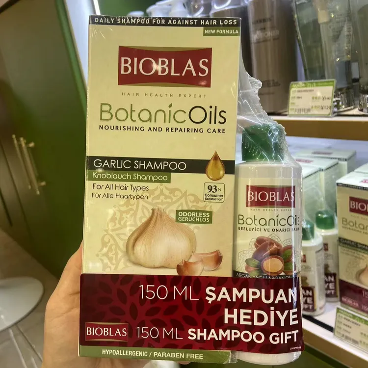 BIOBLAS欧柏意咖啡因+人参洗发水+赠送小瓶款