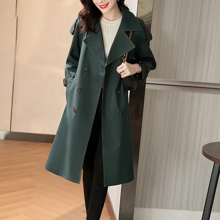 高端风衣女中长款2024年春秋装新款女装英伦风秋季流行大衣外套潮