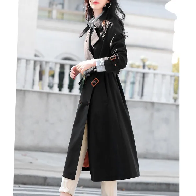 春秋女中长款收腰显瘦气质风衣休闲英伦风短款宽松韩版赫本风过膝