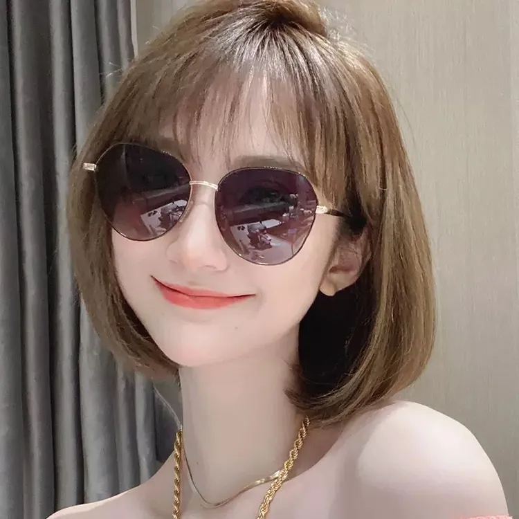 新款高级感时尚墨镜眼镜女士款开车防紫外线遮阳防晒大脸太阳镜女