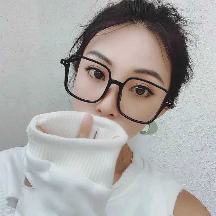 新款网红超大框遮脸潮流平光镜大框防蓝光眼镜可配近视安纳塔F29