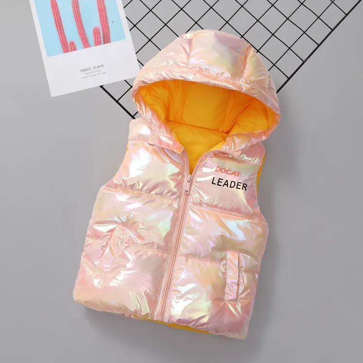 2024新款儿童棉服时尚秋冬男孩棉衣女童立领外套中大童棉马甲免洗