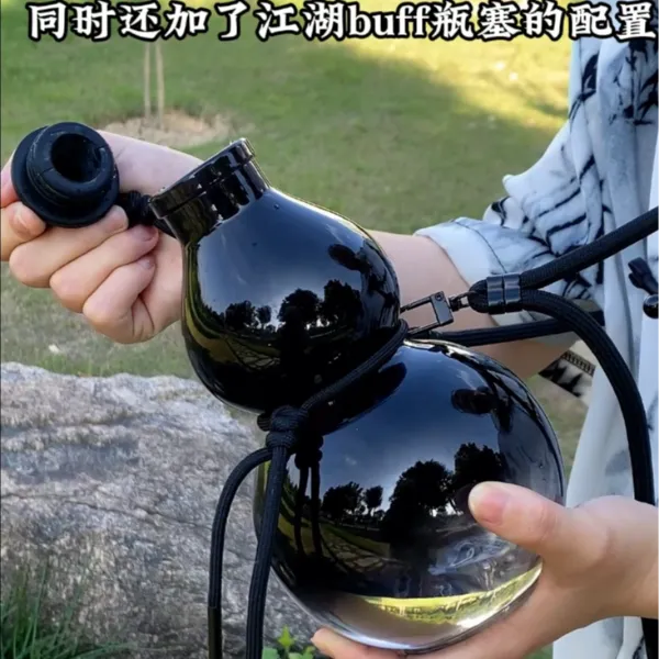 【达人专属】葫芦水壶大容量运动便携水杯户外运动网红创意潮流杯子