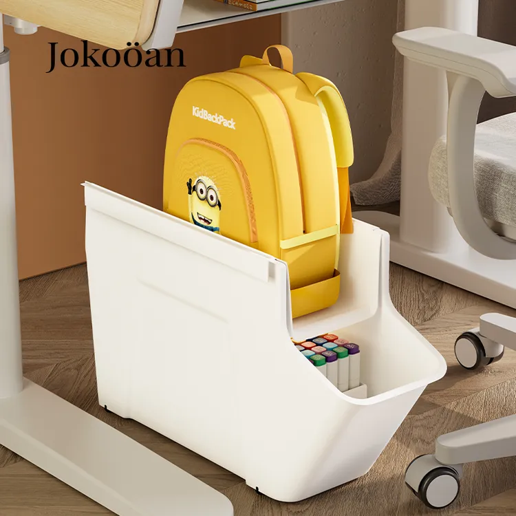 桌下书包置物架学习用品分层小推车置物架小推车收纳盒移动置物架