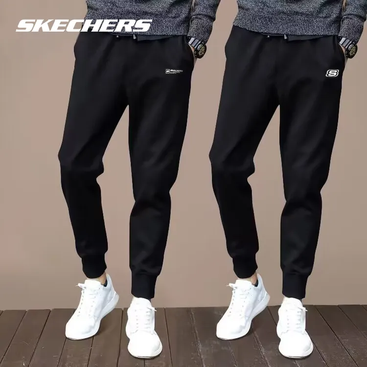 斯凯奇运动裤卫裤束口男女2024秋季新款针织透气百搭长裤休闲裤