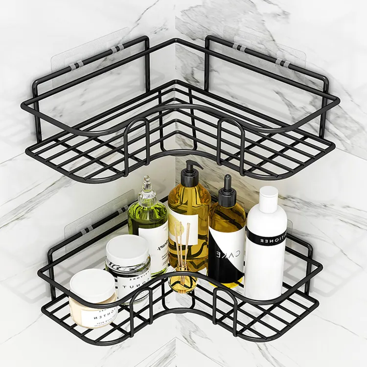 免打孔卫生间沥水架三角架厨房转角架洗漱台收纳架子壁挂浴室大号