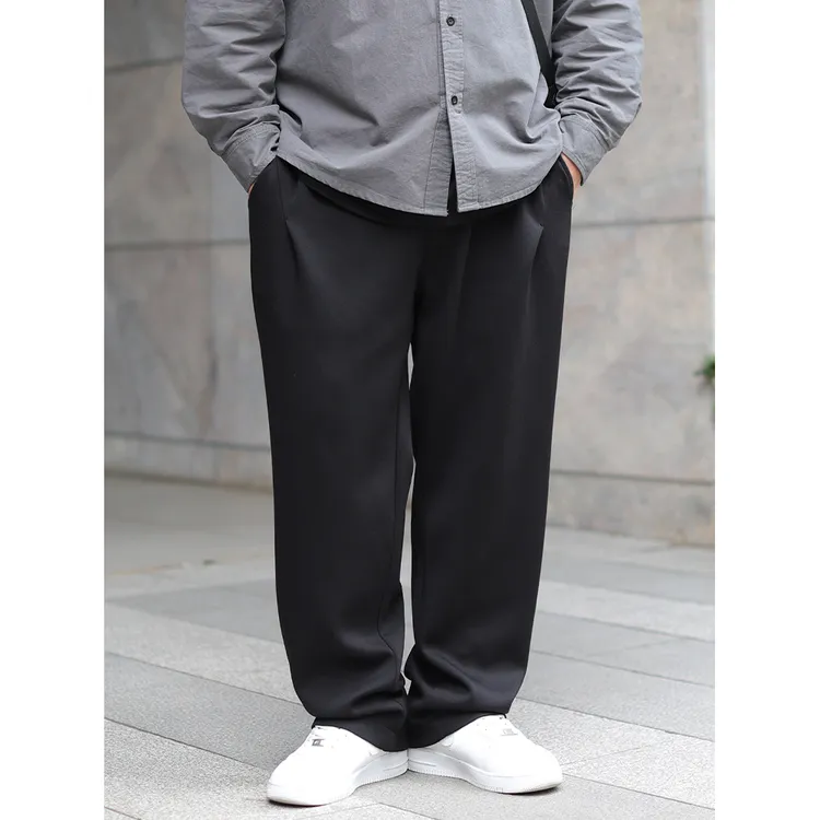 特价 大码男装200-300斤潮裤子男胖子宽松显腿瘦加绒休闲裤秋冬