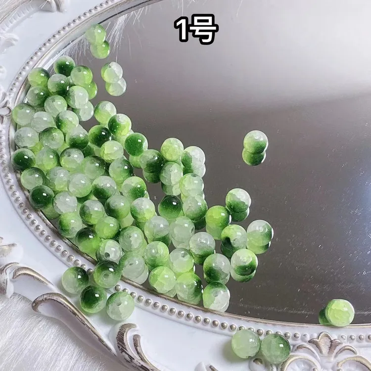 闪闪琉璃珠手工串珠diy手链原创小挂件diy项链饰品配件琉璃珠珠