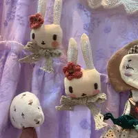 非金属布艺胸针 《米粒》25026手工时尚可爱情侣韩版甜美少女心胸针