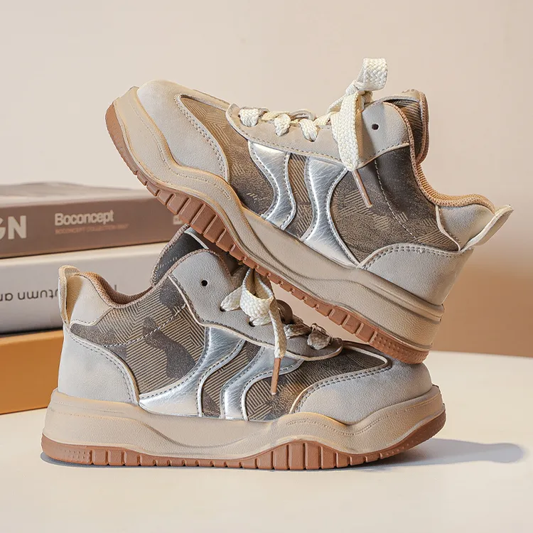 【魔术贴！偏大一码！】秋冬新款防滑运动鞋厚底透气男女小中大童鞋