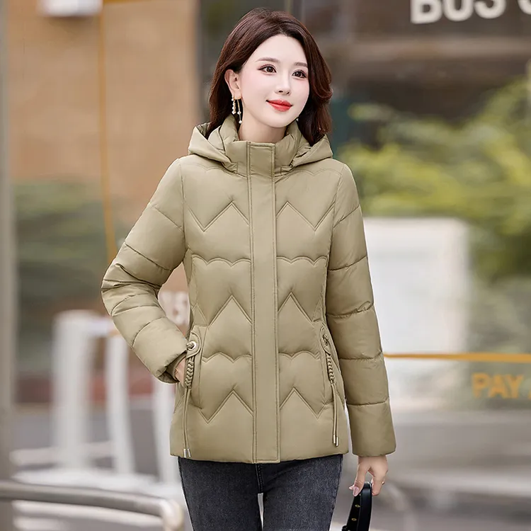 【帽子可拆卸】小个子短款棉服修身显瘦女士短棉袄加厚保暖冬季棉衣