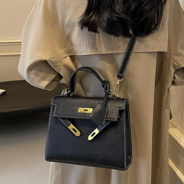简约质感流行百搭小手提包上班通勤单肩包包女2024秋季新款凯莉包