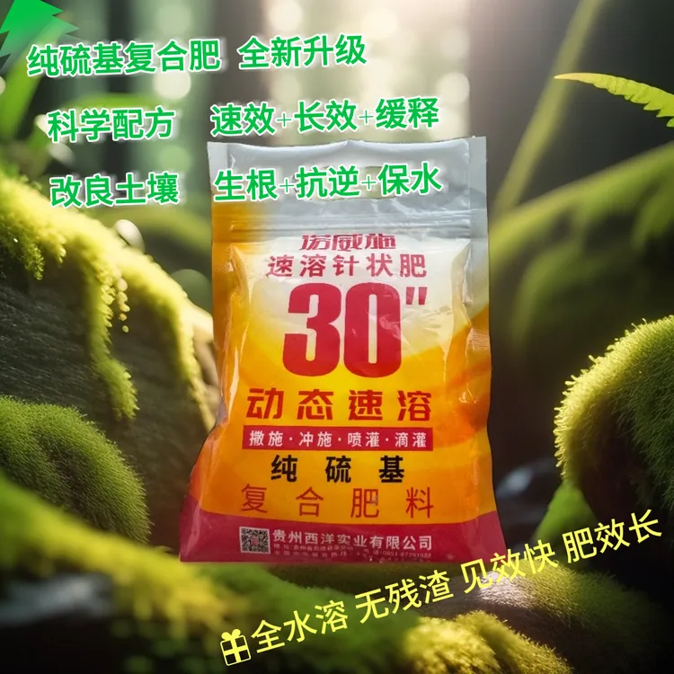 西洋速溶针状肥料蔬果氮磷钾通用型复合肥料高效增产种植施肥