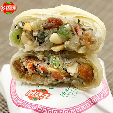 酥皮五仁月饼老式手工苏式酥饼传统糕点心解馋办公室零食薄皮酥皮